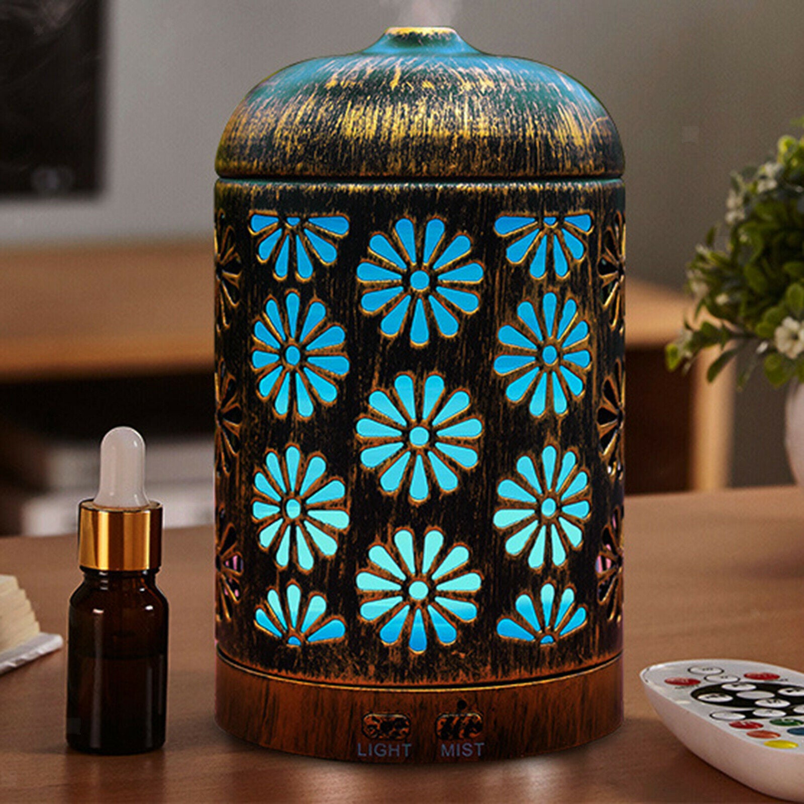 Portable 200mL Cool Mist Humidifier Aromatherapy Essential Oil Diffuser