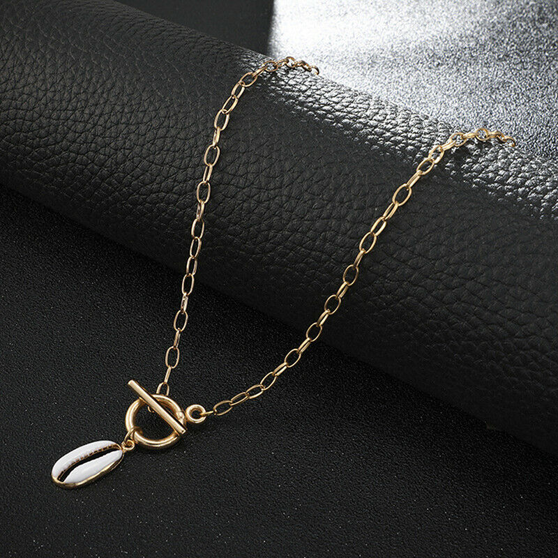 Women Boho Natural Cowrie Shell Pendant Charm Chain Necklace Beach Jewelry gt.DD