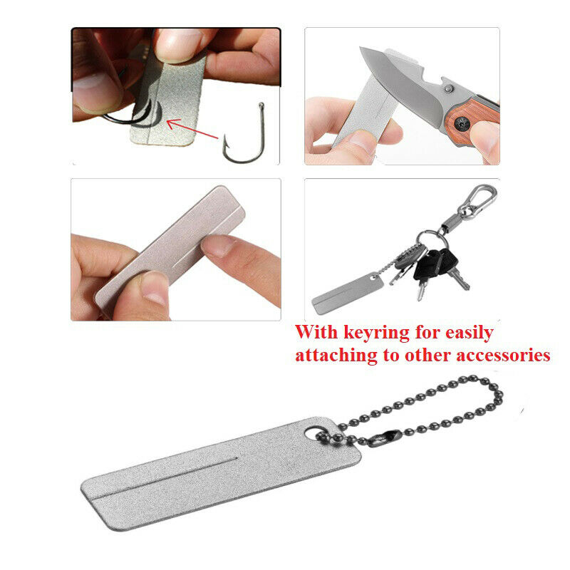 Outdoor Super hard diamond grinding stone fish hook file pocket multi mul.l8