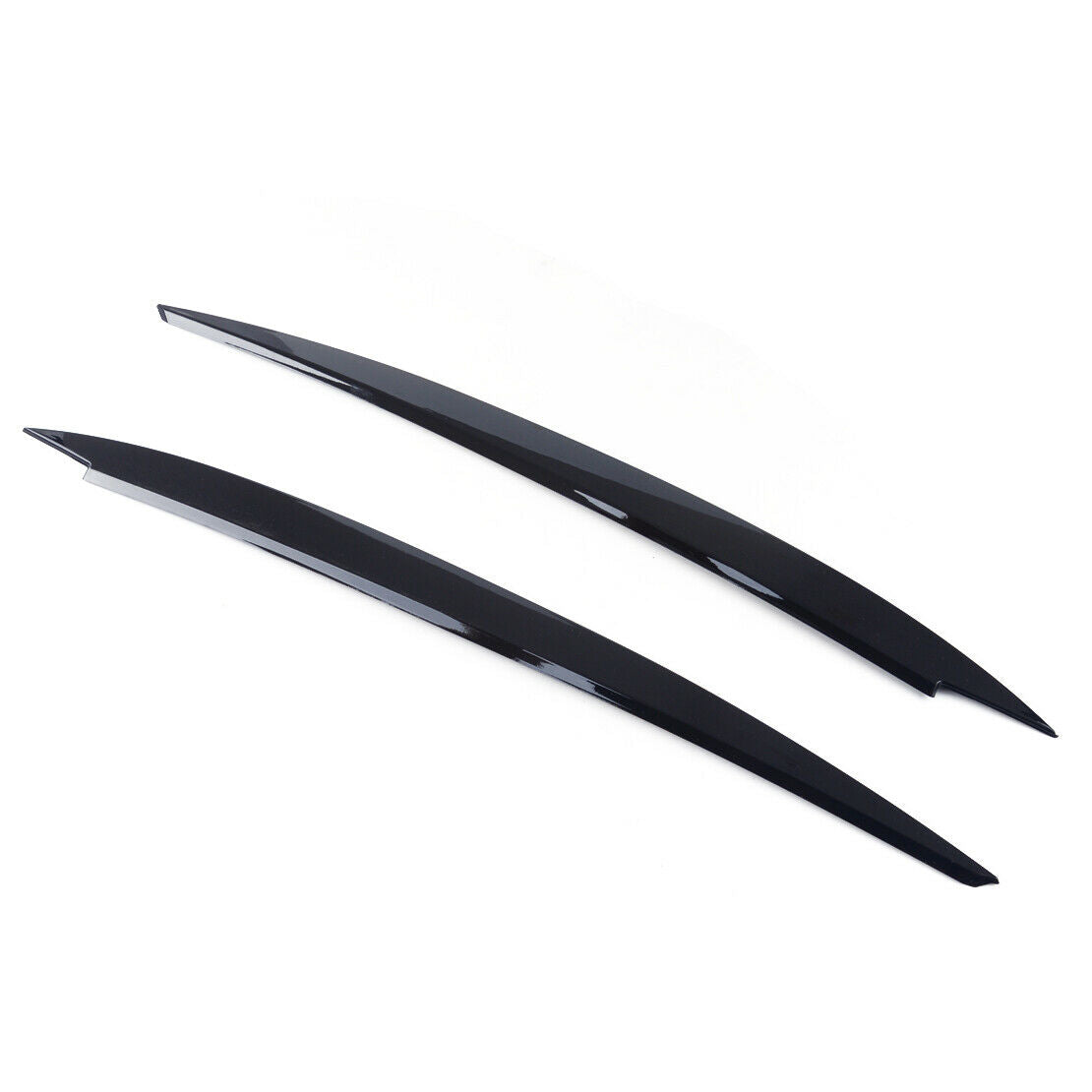2x Chrome Plated Headlight Eyelid Cover Trim Fit for VW Golf MK7 GTI 13-18 Atn
