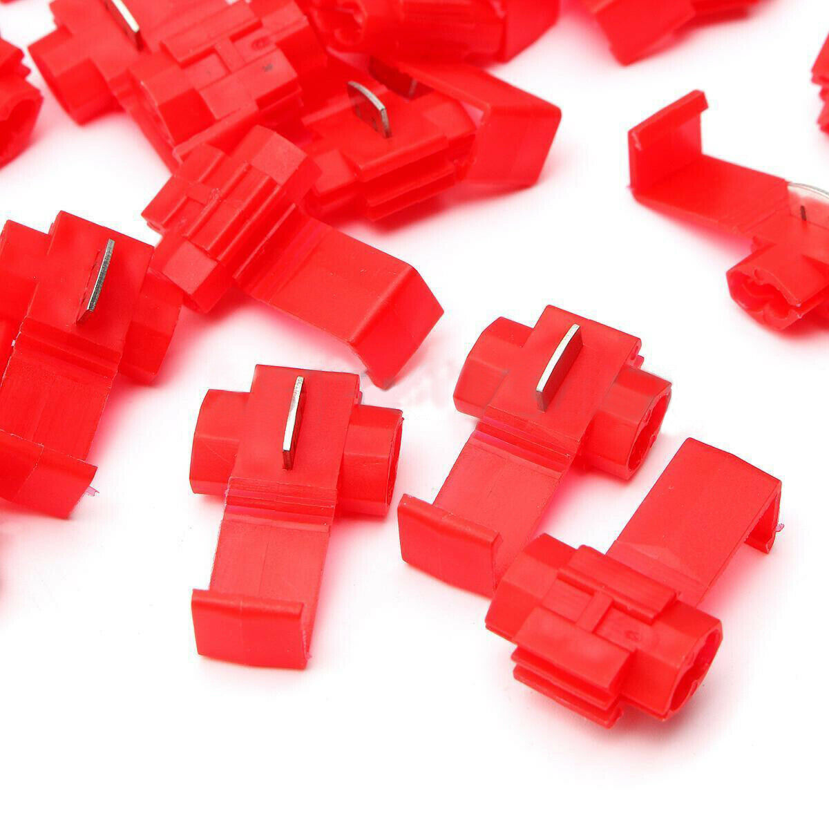 100PCS Electrical Quick Splice Lock Wire Cable Terminal Connectors Crimp Tool