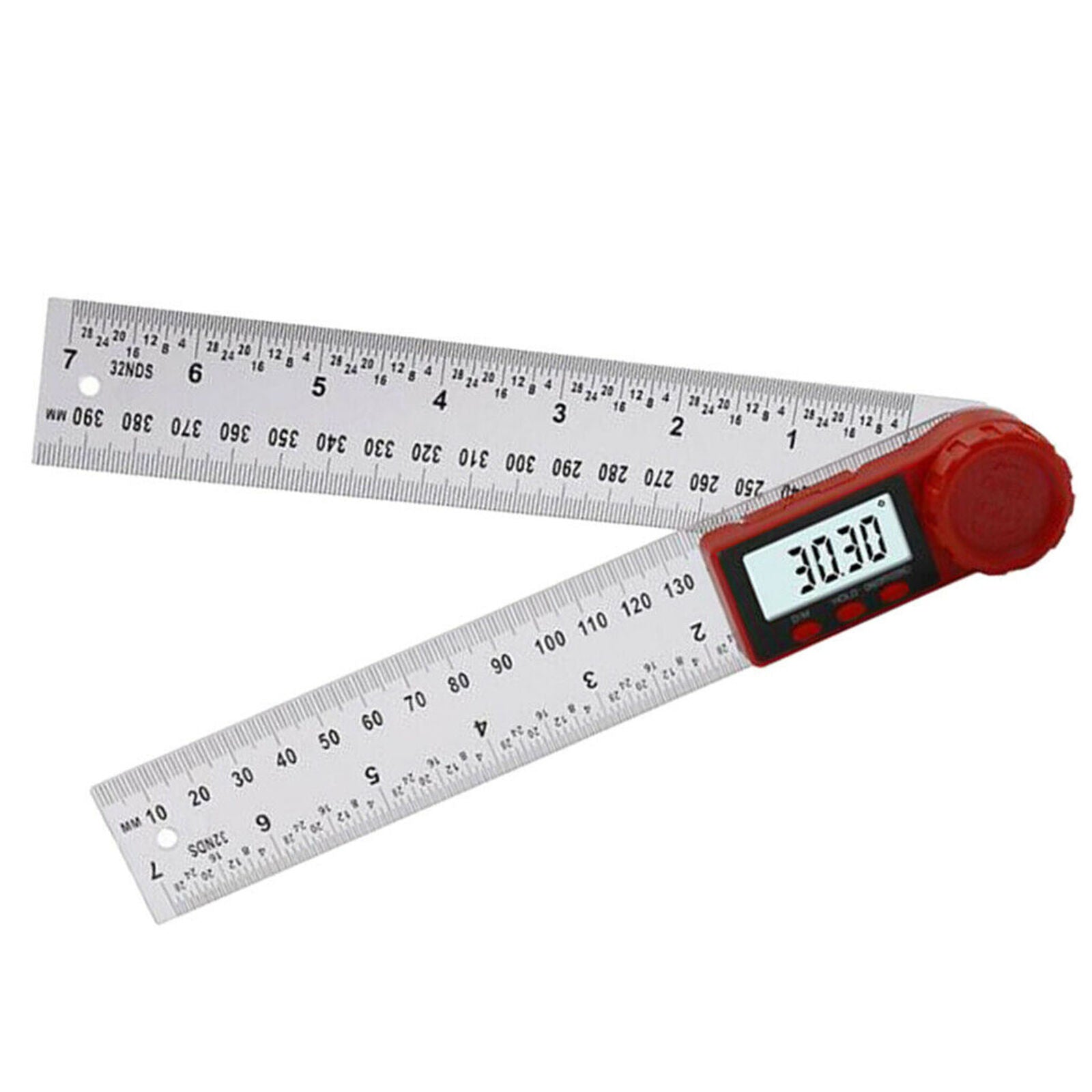 0~360 ℃ Digital Angle Finder Electronic Digital Protractor Stainless Ruler