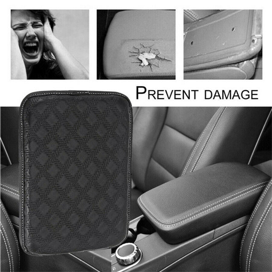 Universal Car Center Console Box Leather Cushion Armrests Pads Wear Resistant