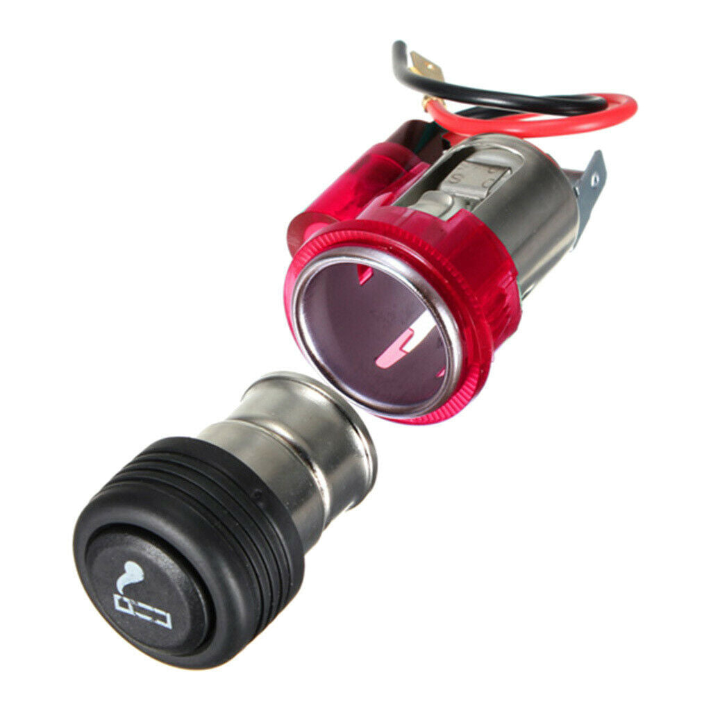 12V Motorcycle Cigarette Lighter Car Replacement Cigar Male Socket Plug , Easy