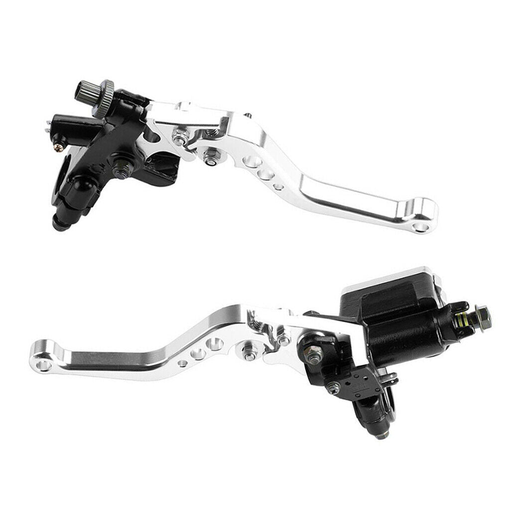 1 Pair 7/8'' Universal Motorcycle Hydraulic Brake Lever Master Cylinder Lever