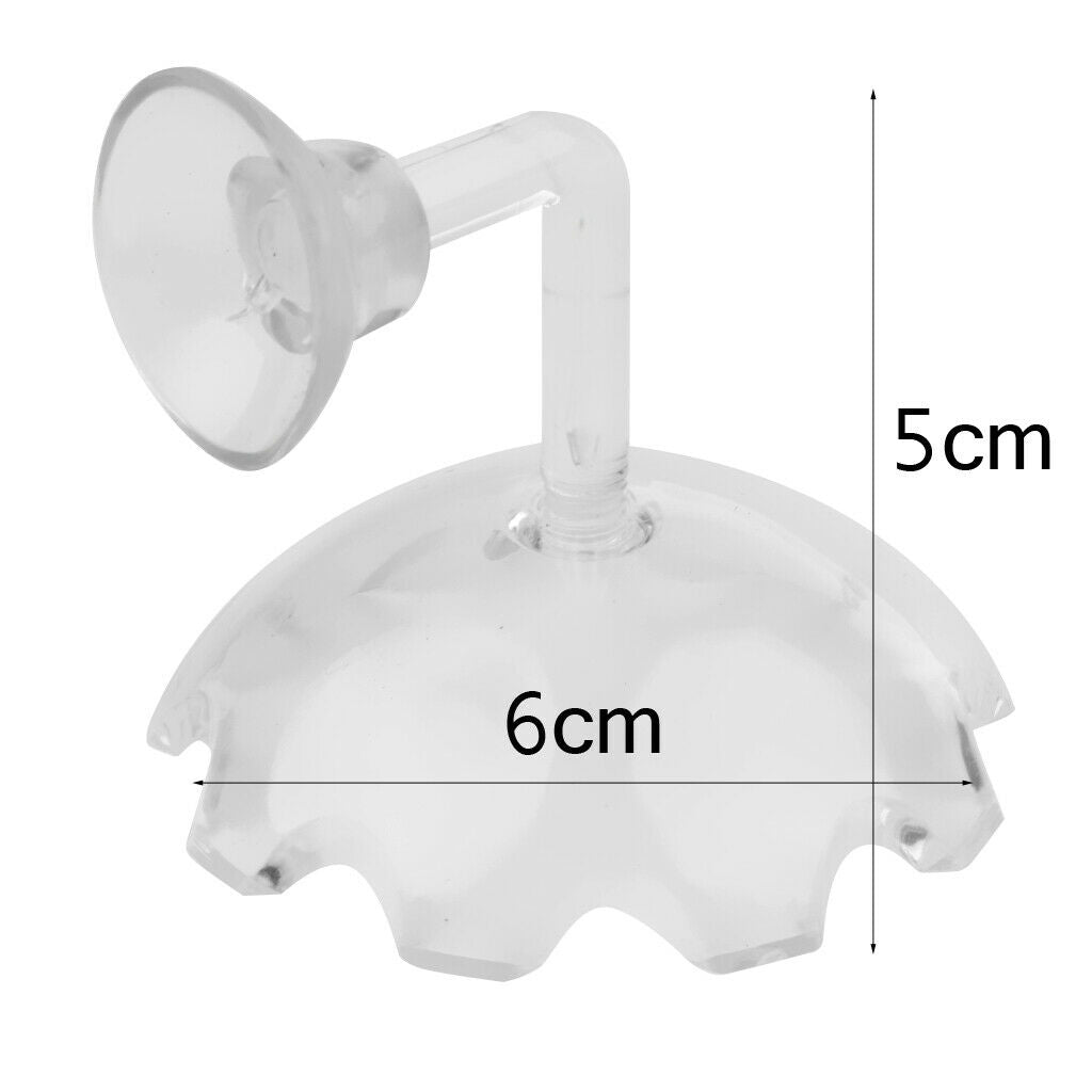 2pcs Aquarium Fish Tank Shrimp Feeding Food Dish Tray Feeder Container Clear