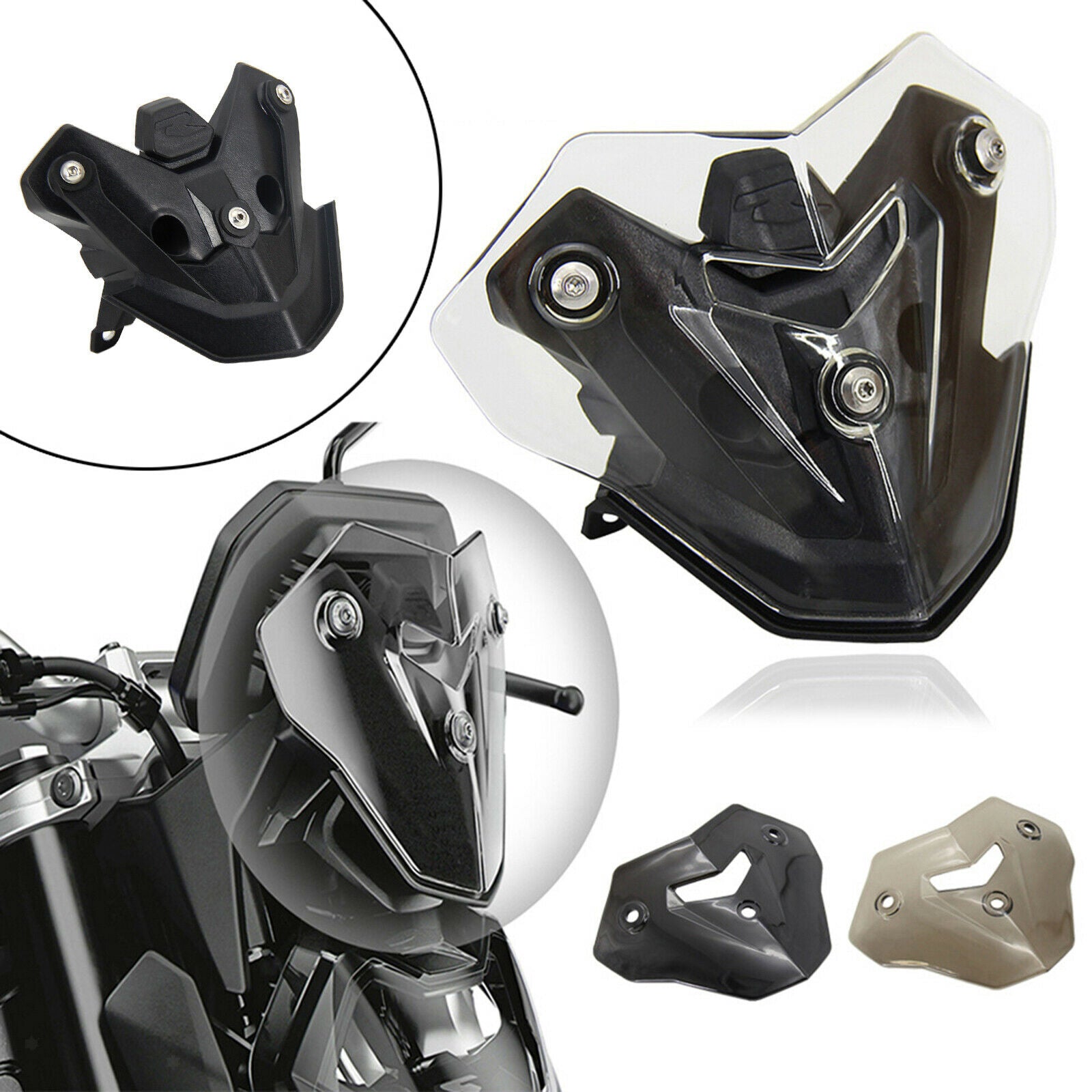 Big Windshield Assembly Parts for BMW F 900R 2021 Windshield Bracket,Black
