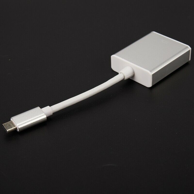 Usb C 3.1 Type C To Vga Monitor Projector Video Cable Converter Adapter  SilveX1