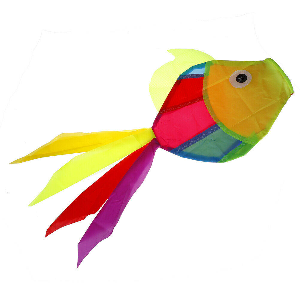Rainbow Fish Kite Windsock Outdoor Garden Decor Kids Line Laundry Kids T .l8