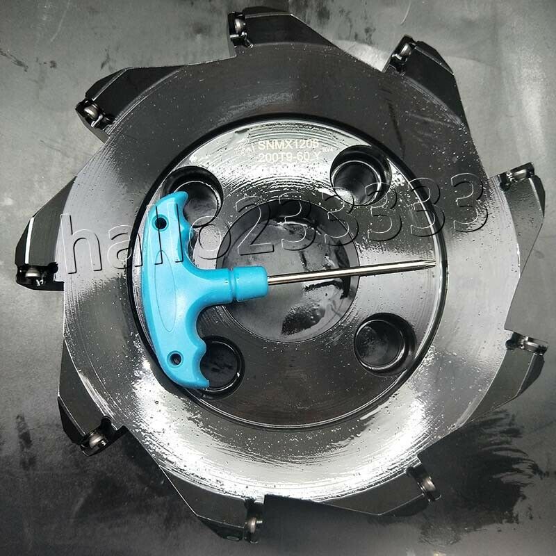 45° SNMX1206-200T9-60 9Flute indexable face milling cutter for SNMX1206 inserts