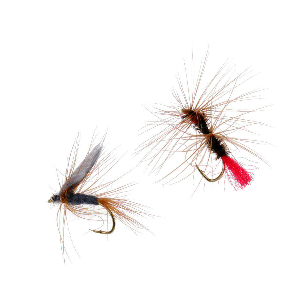 Multi-color Dry Hook Lures Fly Fishing Flies Set with a Box Trout Fly Flies