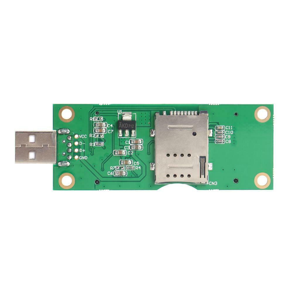 Mini Wireless PCI-E to USB Adapter with SIM 8Pin Card Slot for WWAN/LTE Module