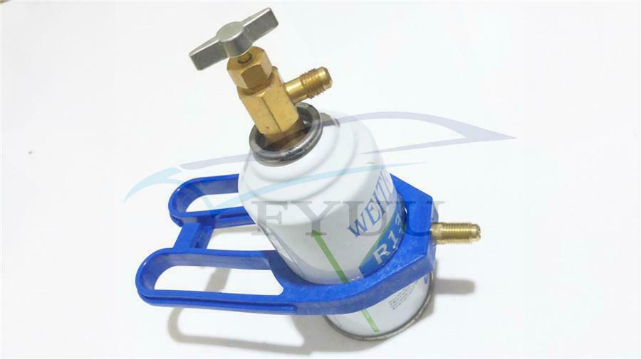 1pc R134A A/C Refrigeration Gas 2.68" Can Side Quick Tap Taper Can W/ 1/4" Valve