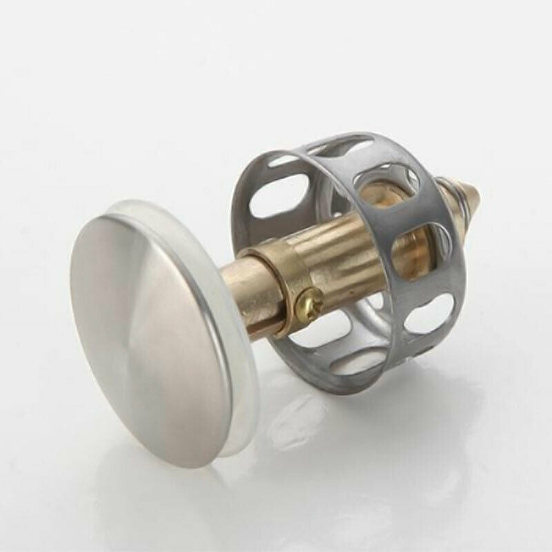Stainless Steel Wash Basin Bounce Drain Filter Sink Drain Stopper Bathroom Plug