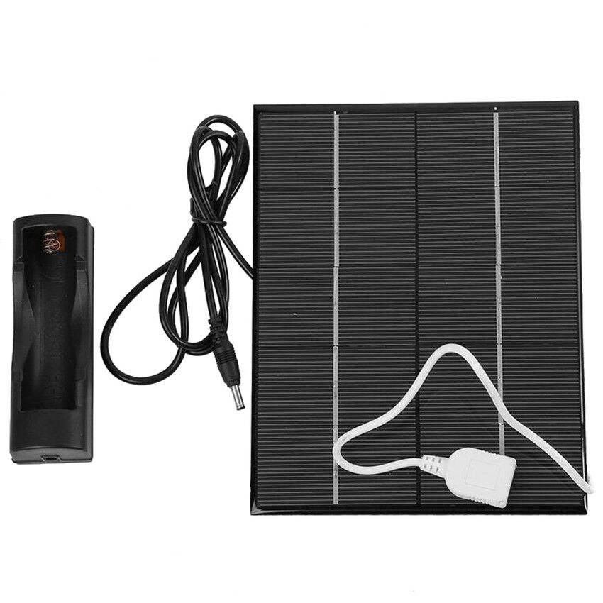 Travel Safety 5V 3.5W Solar Panel Charger Kit For Power Bank 18650 Battery