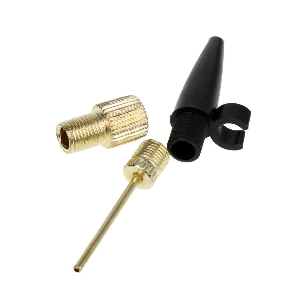 3 Pcs Bike Football Soccer Ball Needle Inflator Pump Presta Valve Adapter