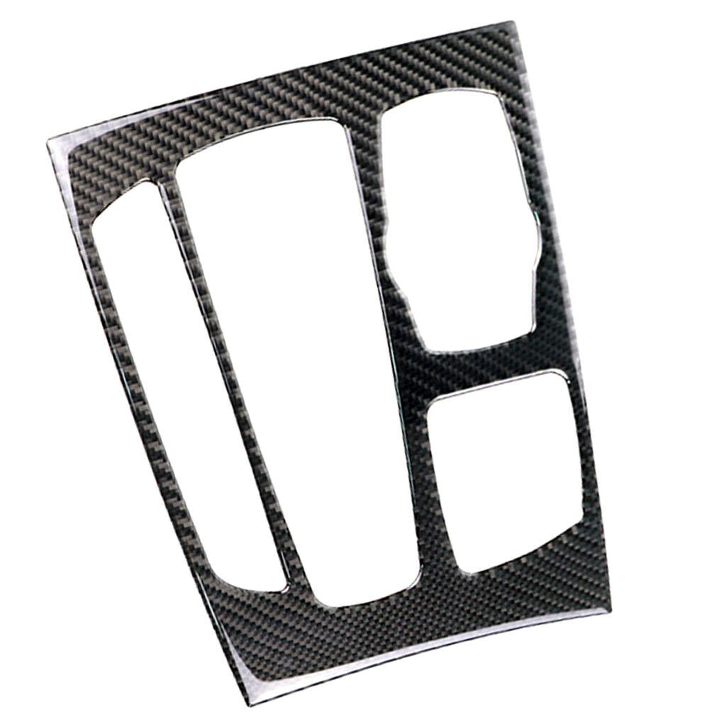 Carbon Fiber Refit Interior Gearshift Panel Trim For BMW X5 X6 F15 F16 14-17