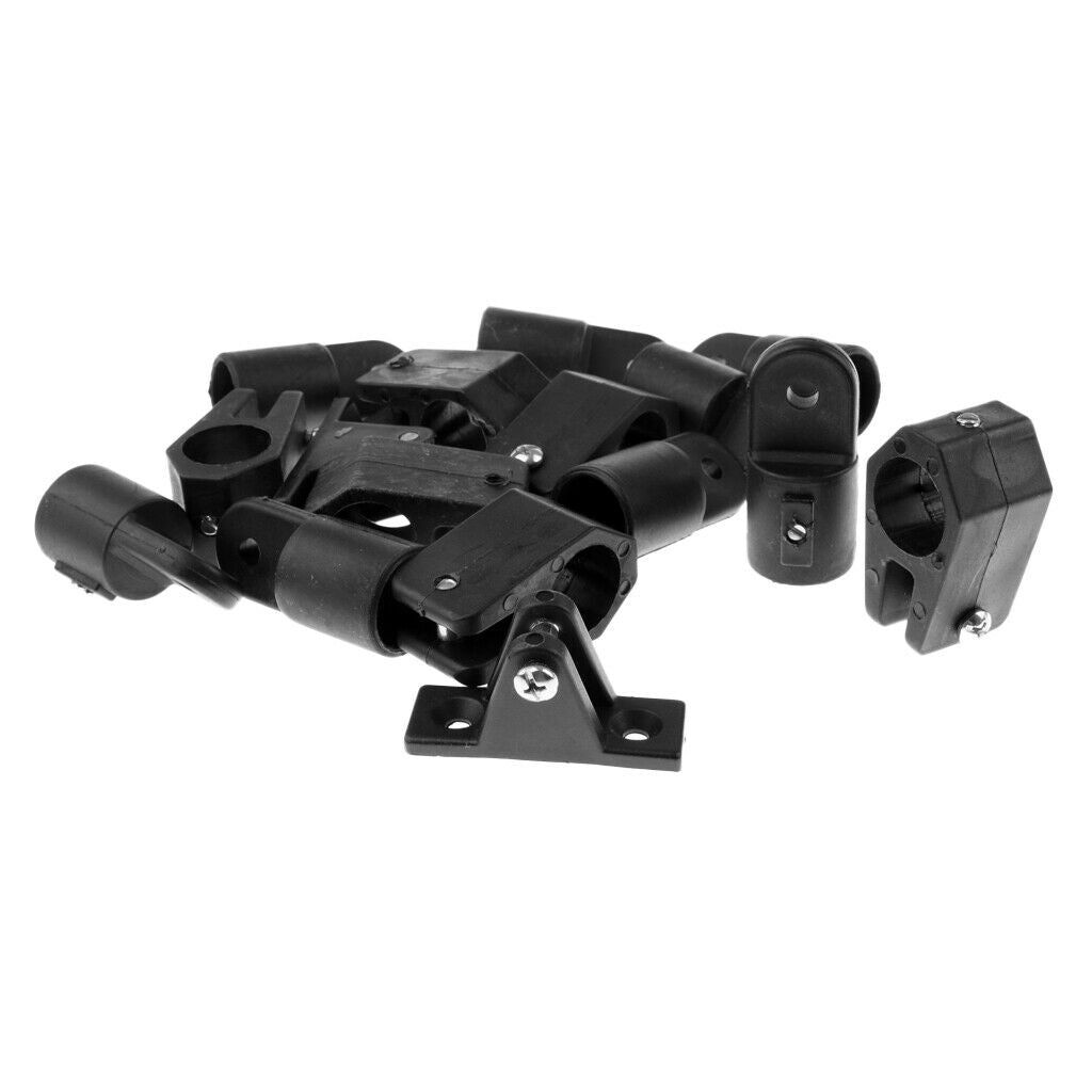 16 Nylon Boat Canopy Cover Bimini Top Deck Hinge Jaw Slide, Fitting Hardware