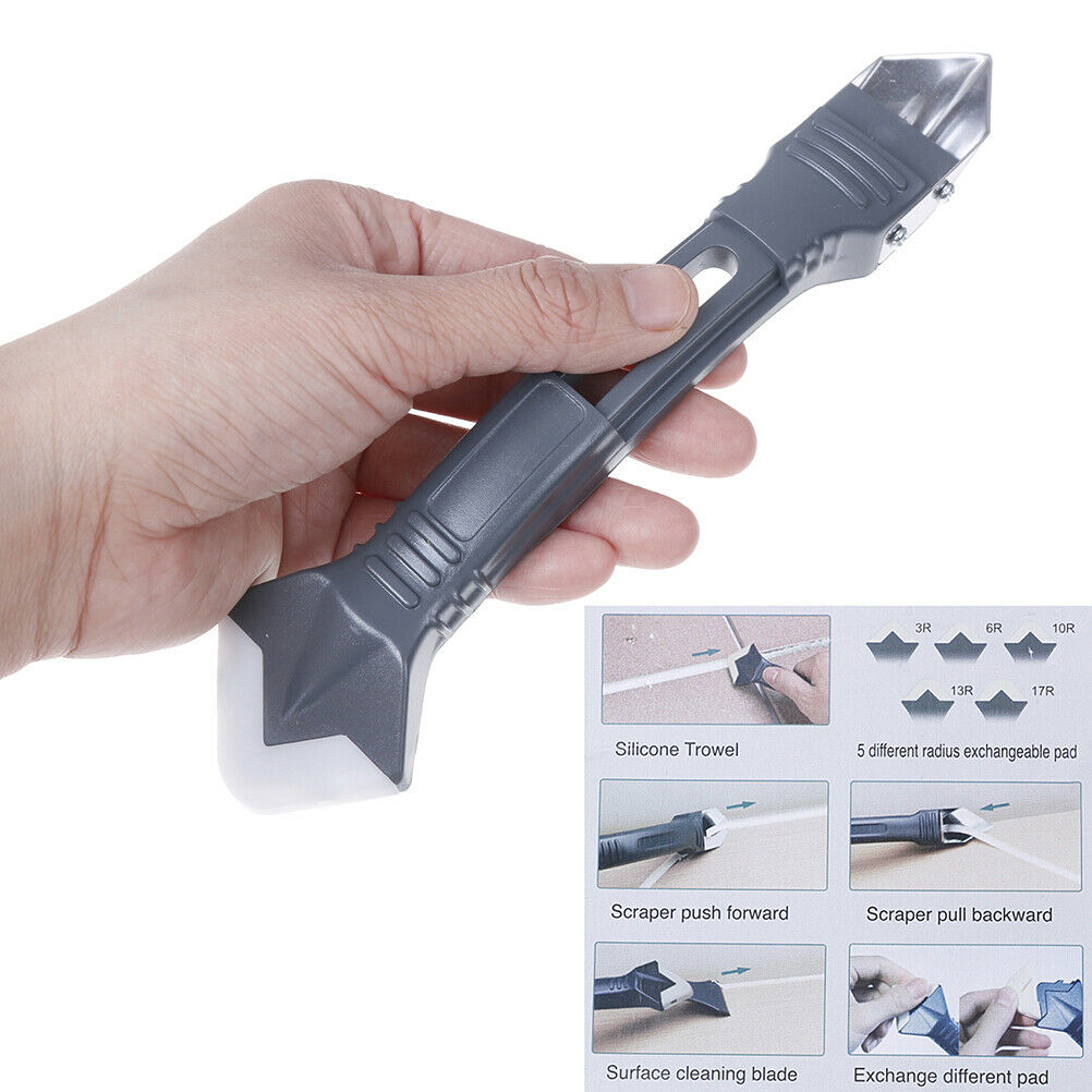 Silicone Trowel Scraper Caulk Sealant Spreader Spatula Cement Finish ToolDD