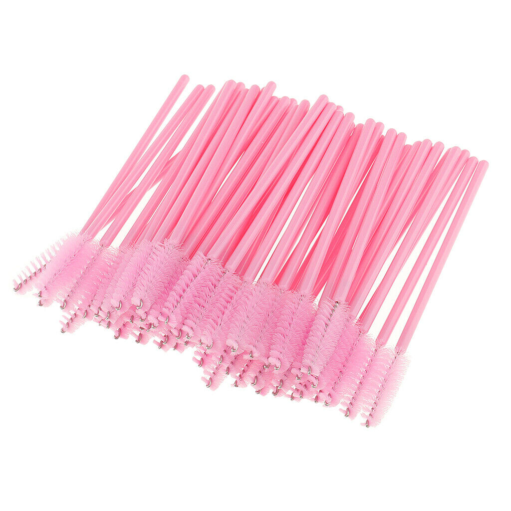50x Disposable Eyelash Extension Micro Brush Swab+50x Sponge Makeup Brushes