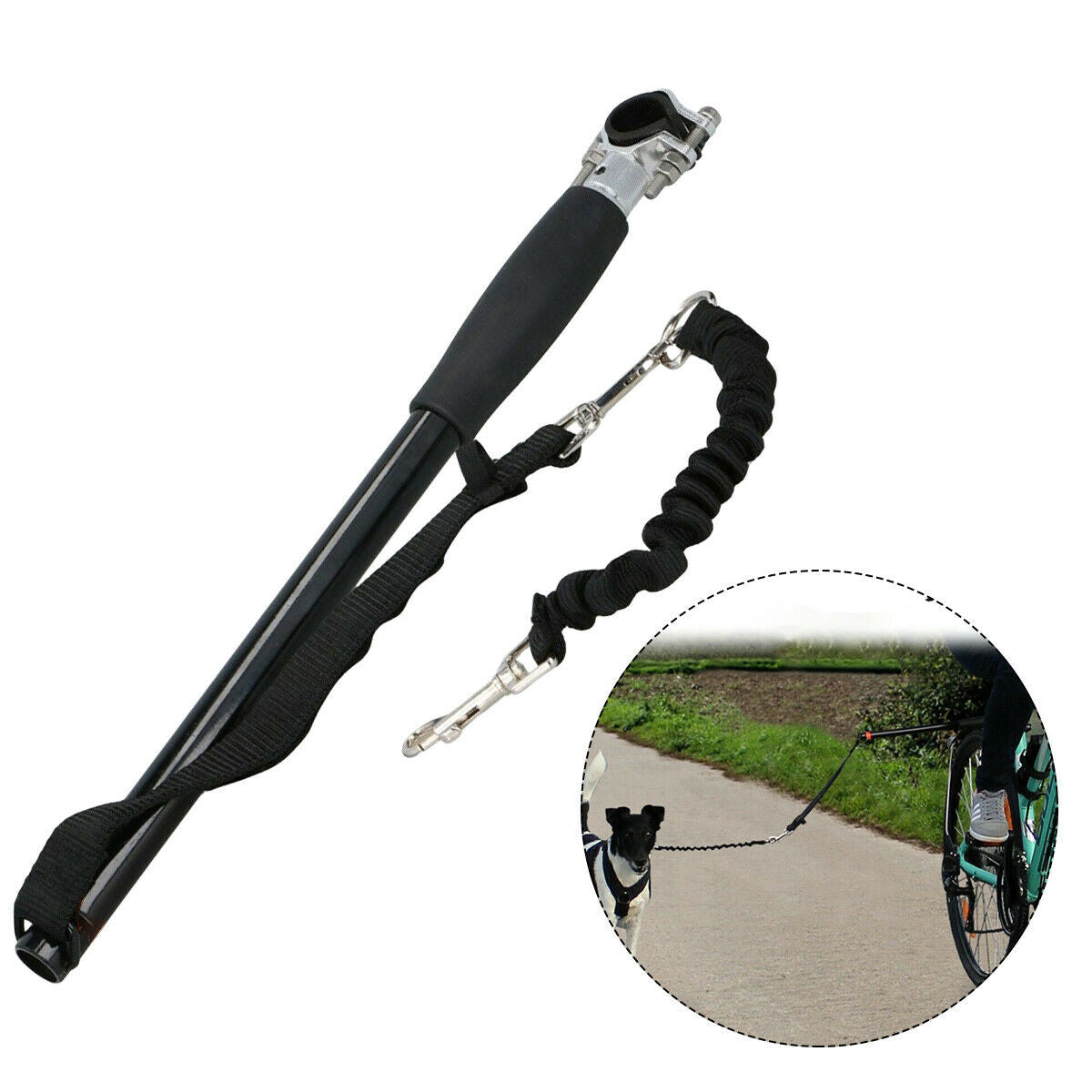 Flexible Bike Dog Lead Leash Bicycle Lead Distance KeBike Dog Lead Leasheper