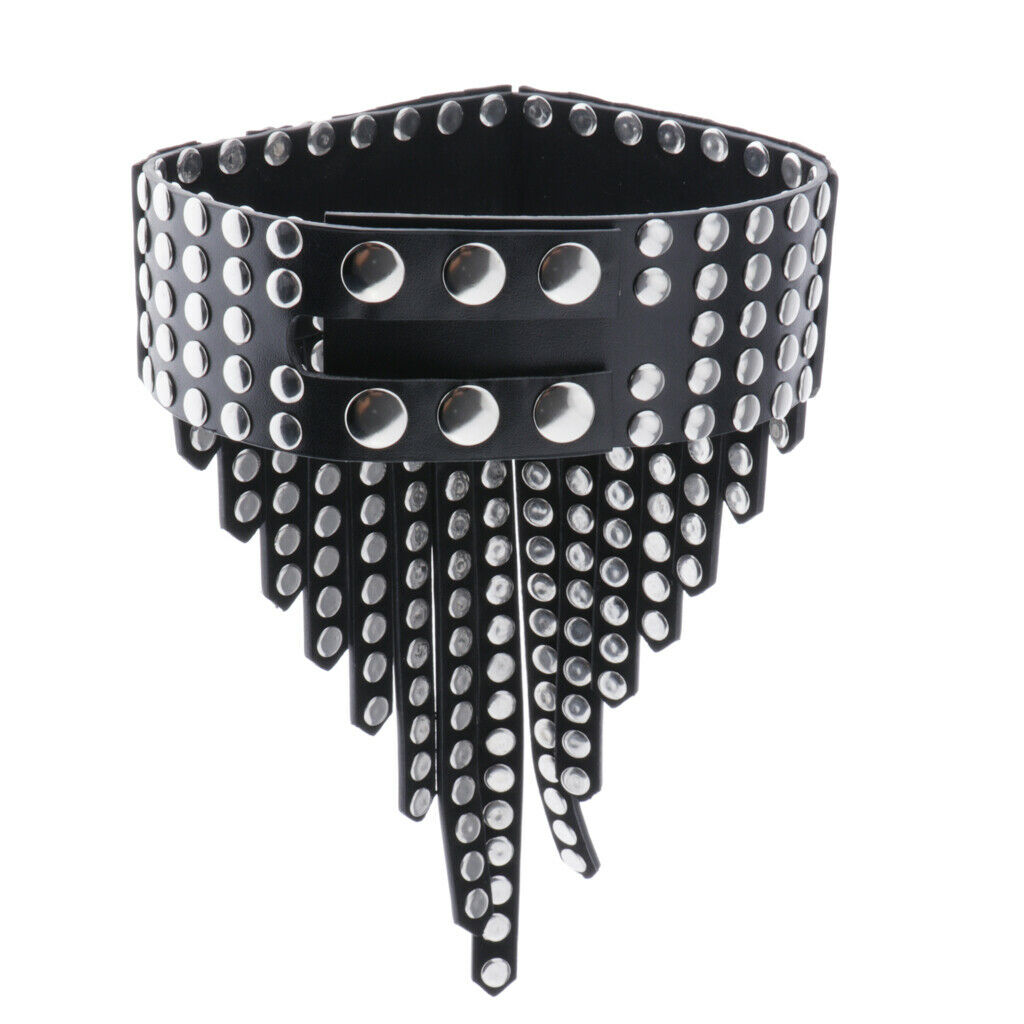 Harajuku Choker Necklace Faux Leather Full Rivets Fashion Clavicle Necklace