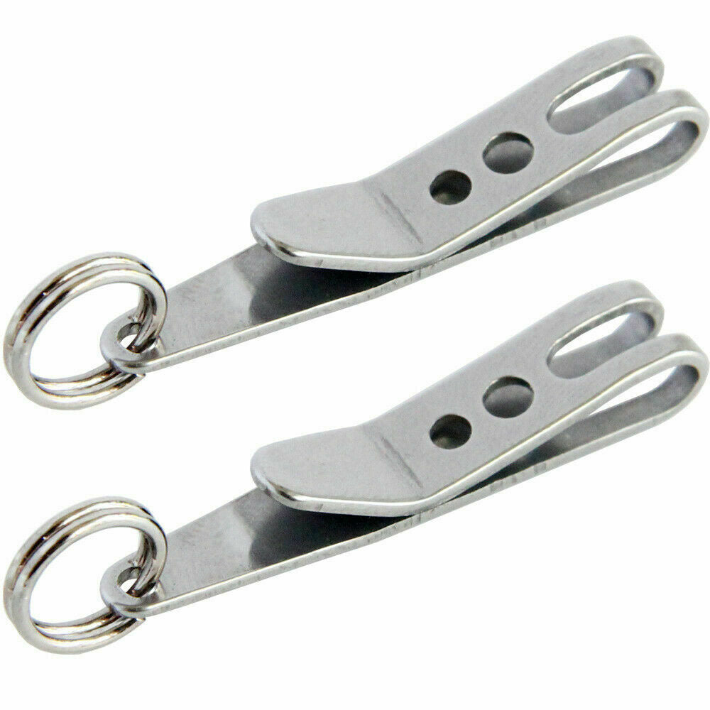 10PCS Mini Edc Gear Pocket Suspension Clip Hanger Tool Key Ring Keychain