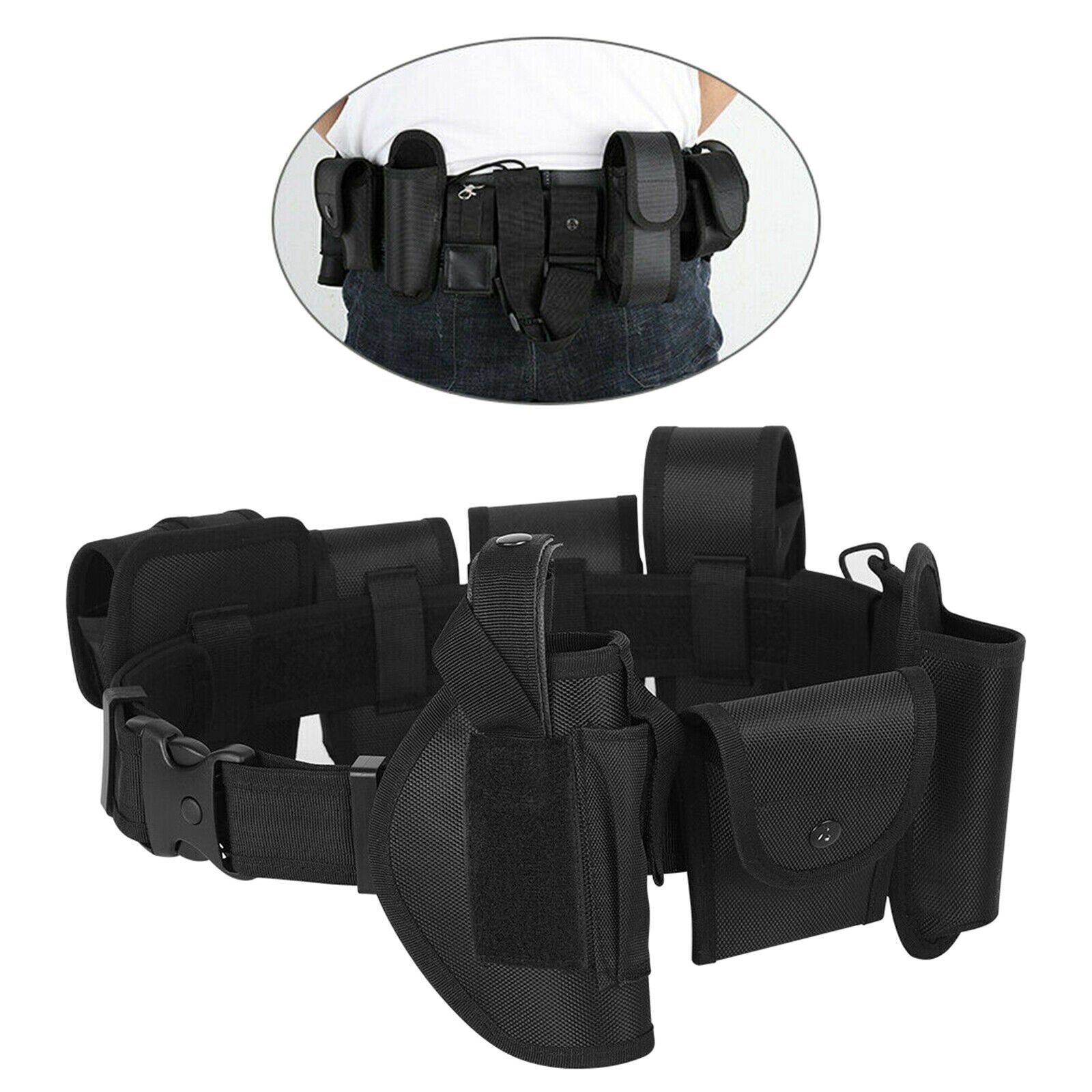 Security Guard Duty Belt Belly Band Training Polices Guard Utility Kit