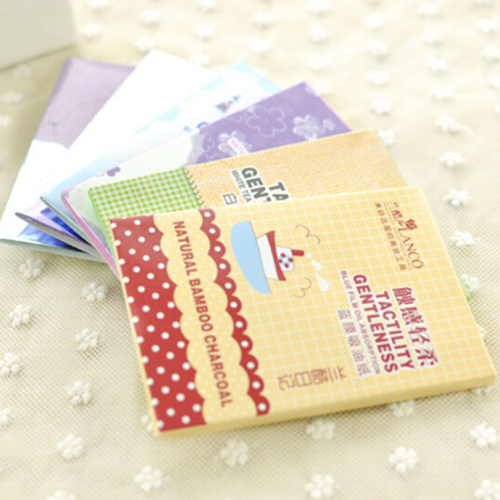 1 Pack Powerful Makeup Facial Oil Control Tissue Oil Absorbing Blotting Paper DD