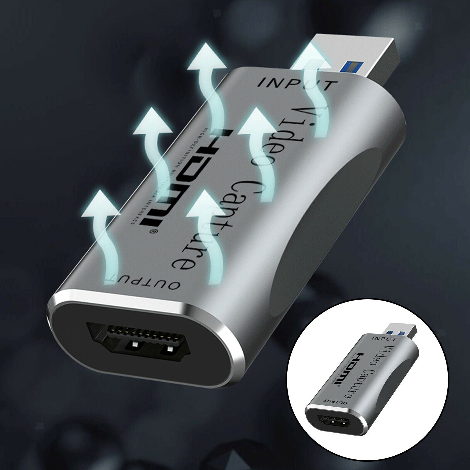 Video Capture Card HDMI to USB 1080p USB Video Recording Screen Sharing