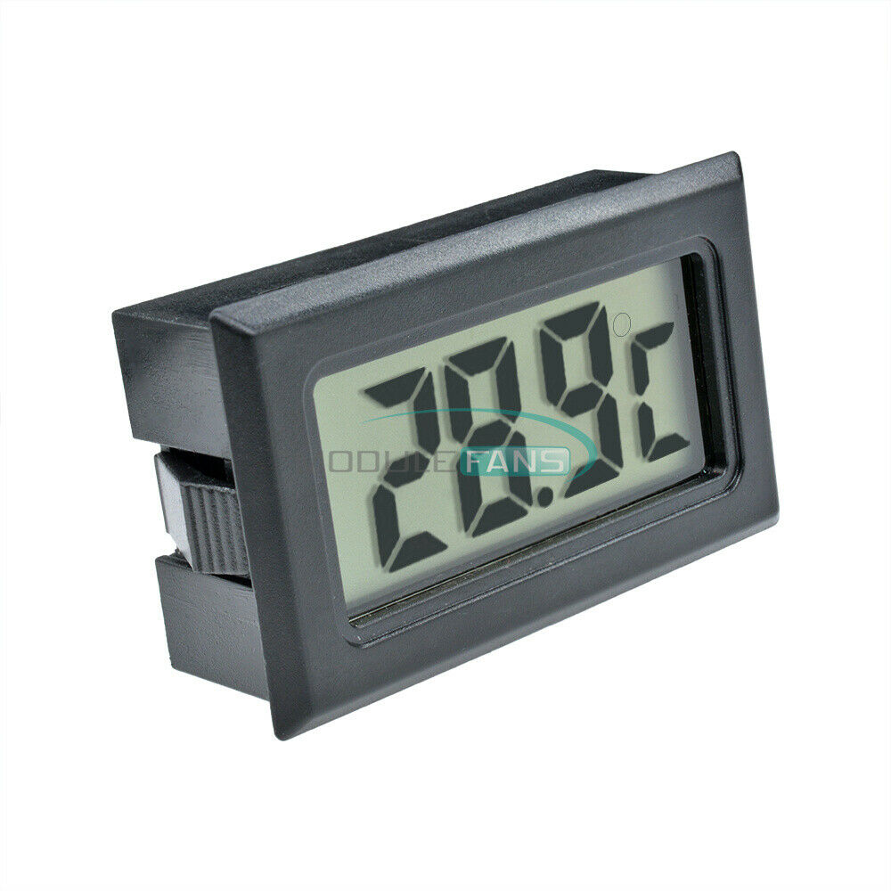 Electronic digital thermometer FY-10 embedded 1 M for Aquarium black