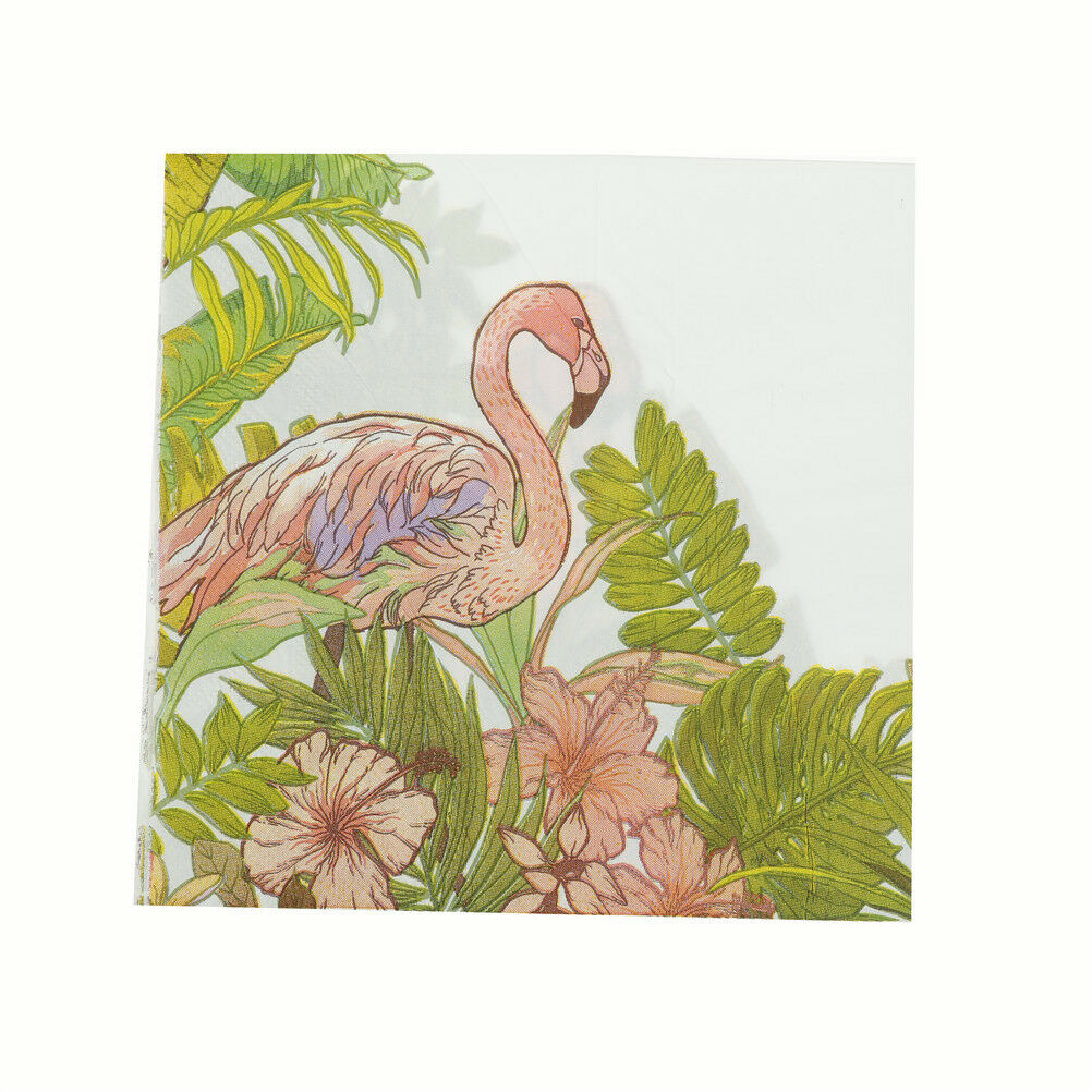 1set  Flamingo Napkins Paper Tissue Decoupage Wedding Party Handkerchief .l8