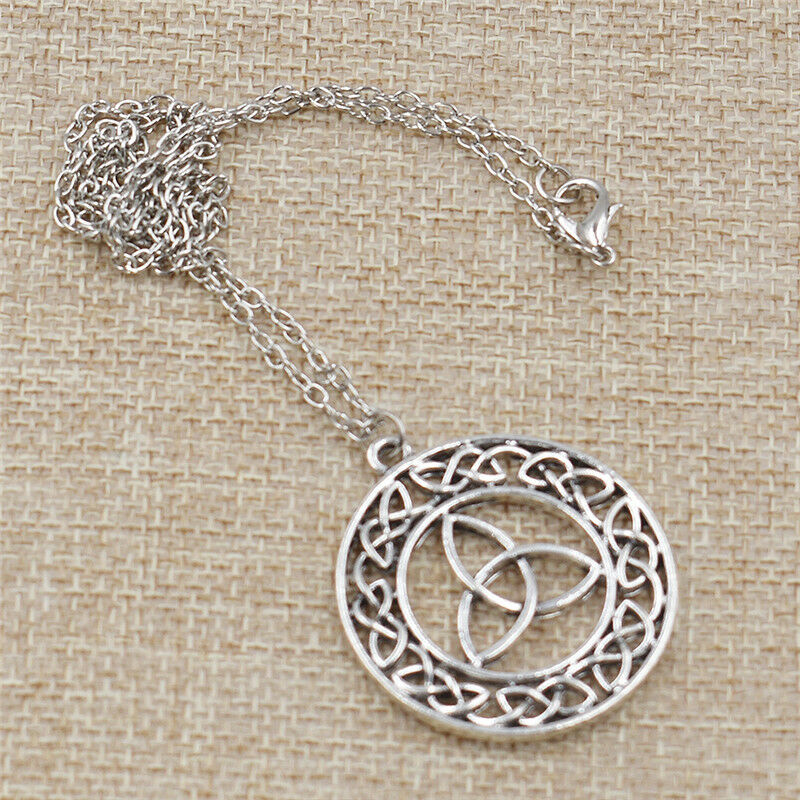 Viking Celtic Knot Pendant Amulet Religious Trinity Necklace Jewelry For Unisex