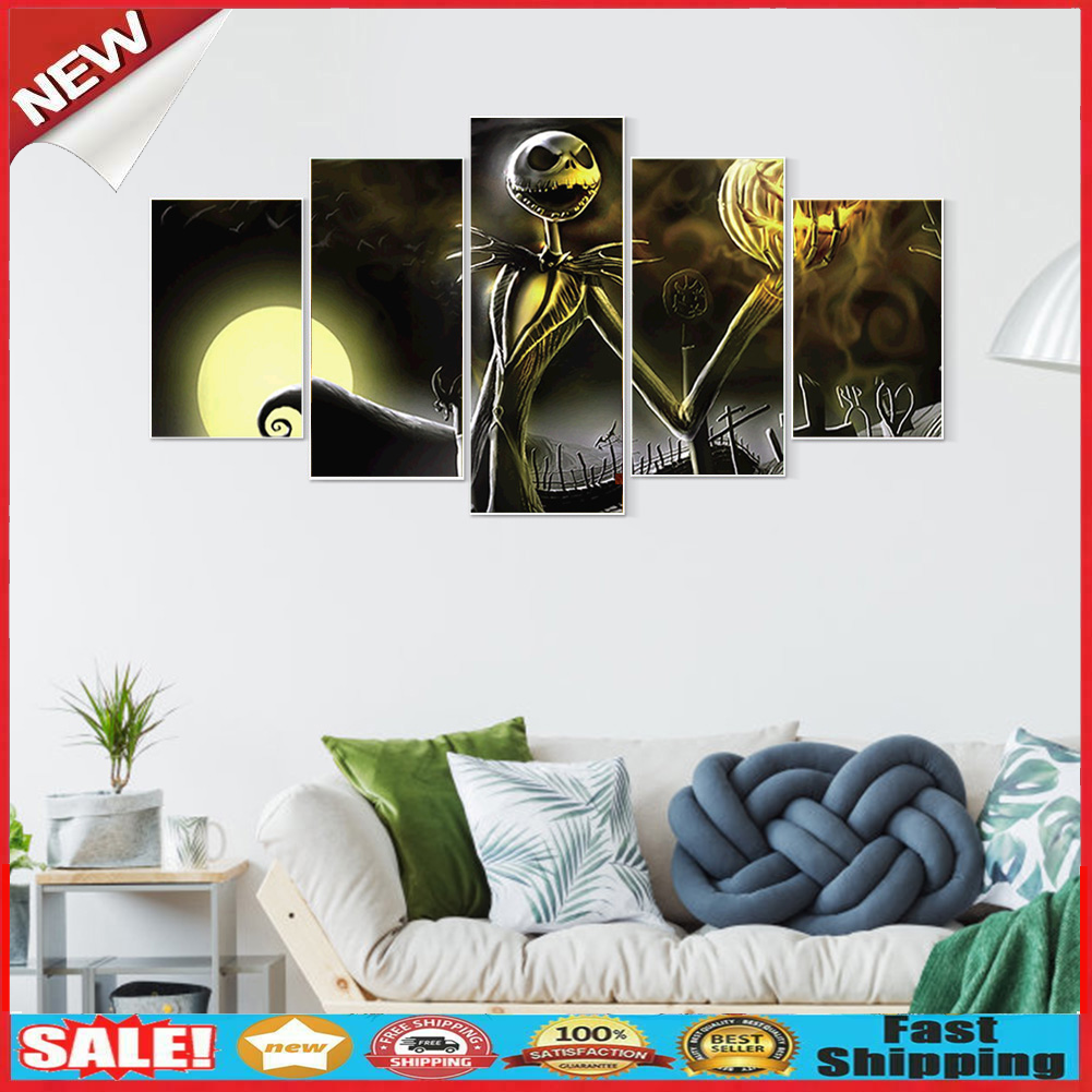 5 Digits 5D Full Round Drill Craft DIY Cartoon Rhinestone Diamond Painting @