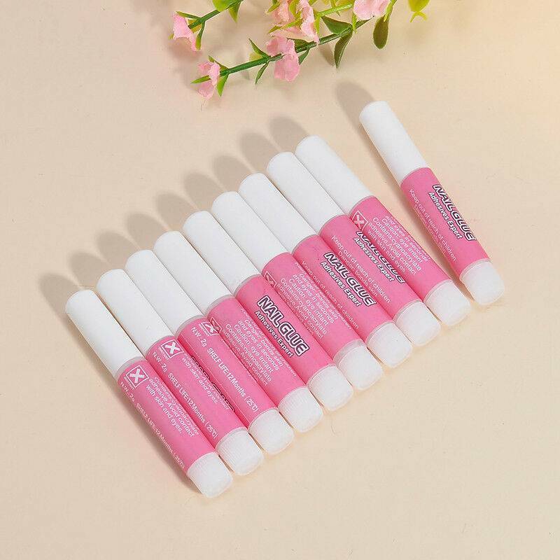 10pcs NAIL TIP GLUE 2g for Acrylic False Nails art& Decorations STRONG Adhesion