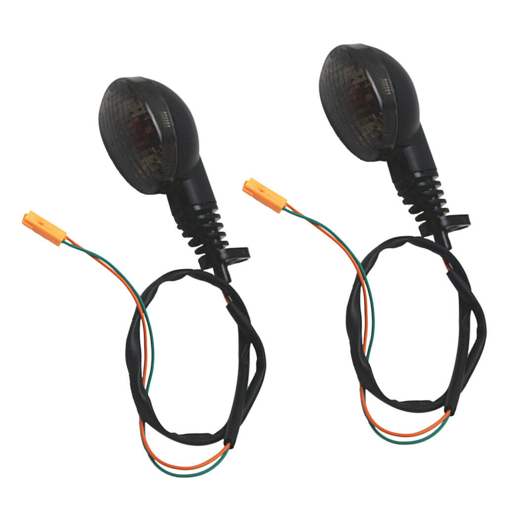 2pcs Turn Signal Blinker Indicator Light Smoke For 08-12 KAWASAKI  250R