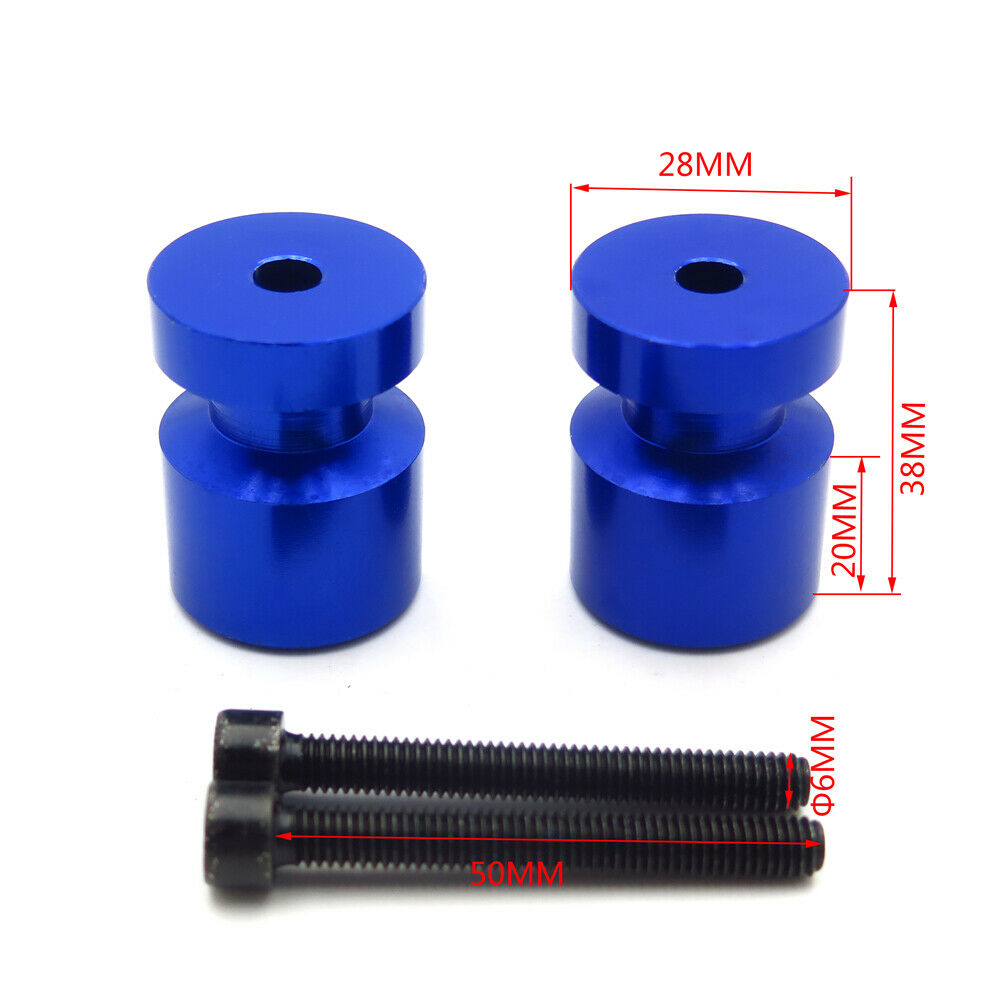 Blue Motorcycle Swingarm Spools For Yamaha R1 YZF-R1 98-15 R6 YZF-R6