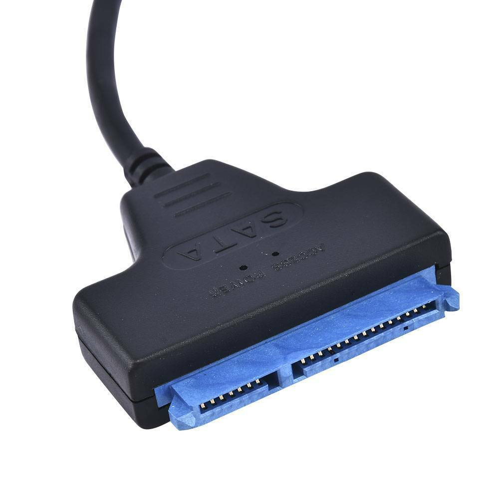 USB 3.0 To SATA 22Pin SSD 2.5 Inch HDD SSD Hard Disk Drive Adapter Cable Black