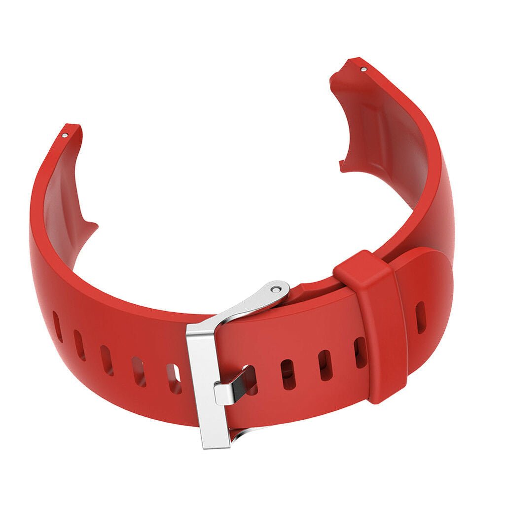 Silicone Wrist Band Strap Holder Buckle For   Approach S3 Watch Red