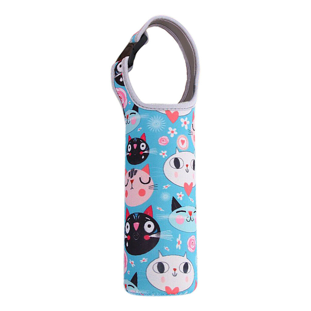 2 Pieces Neoprene Multicolor Vacuum Flask Insulated Cup Bag Holder Carrier