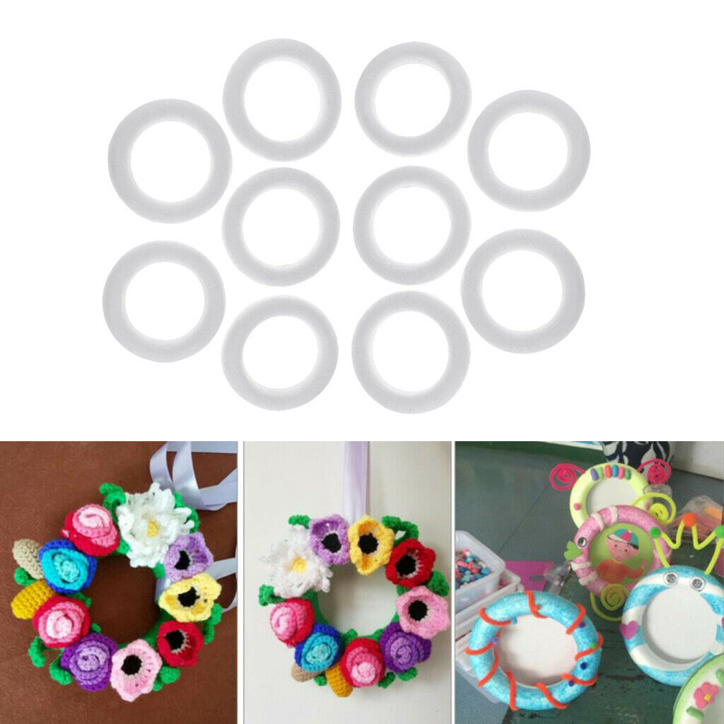 10pcs   11cm   Round   Circle   Styrofoam   Foam   for   Art   Craft   DIY