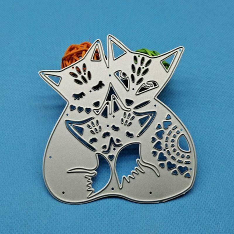 Cat Metal Cutting Die Creative Animal Shape Embossing Template Cutting Stencil