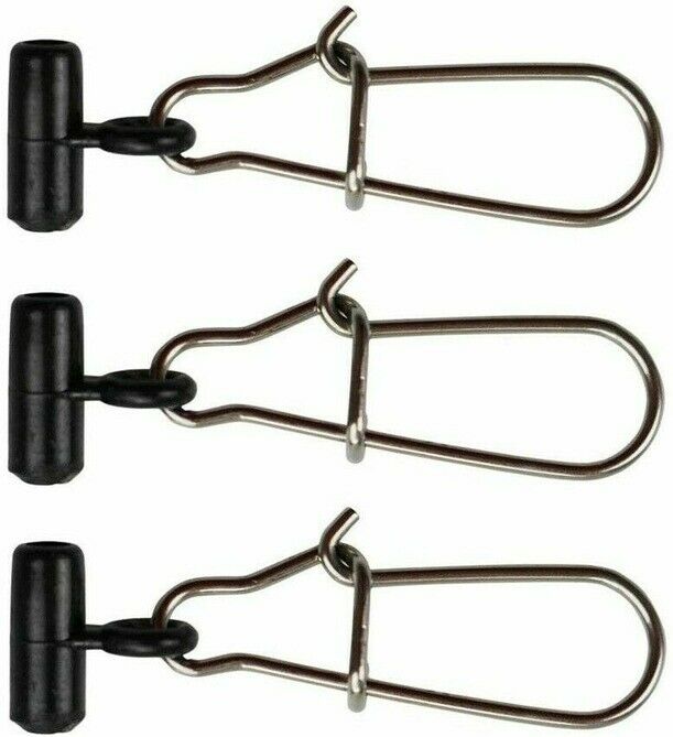 100x Durable Fishing Line Weights Sinker Slider Duo Lock Snaps Surf Fishing