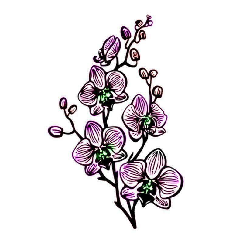 Phalaenopsis Silicone Clear Seal Stamp DIY Scrapbooking Embossing Photo Album