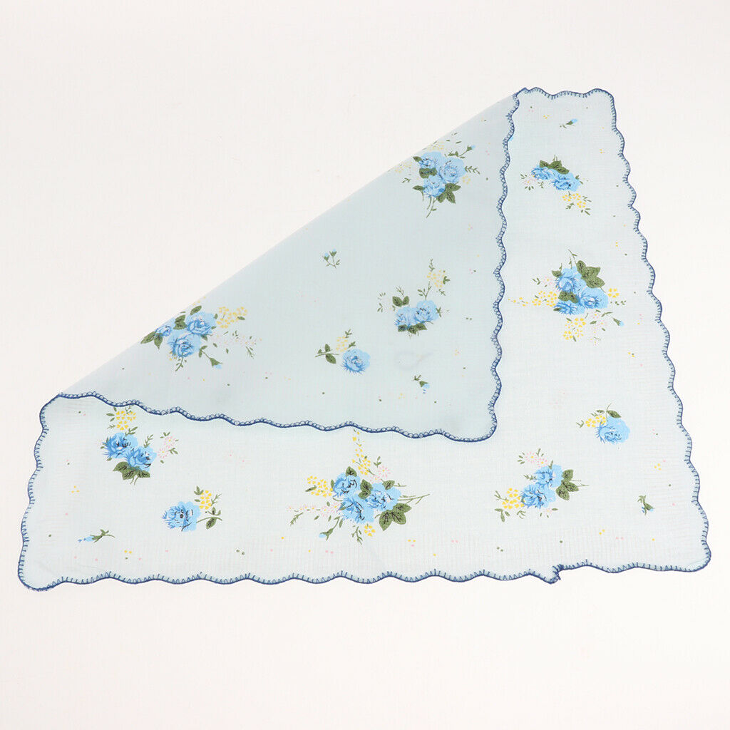 Pack of 10 Assorted 100% Cotton Handkerchiefs Hankies Pocket Square Gift 30x30cm
