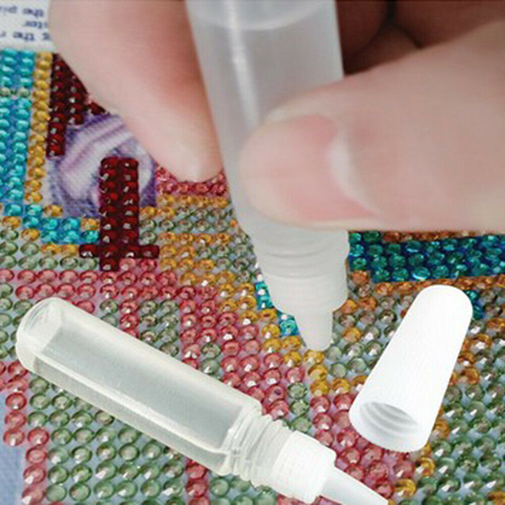2Pcs 6ML Diamond Painting Glue Non-toxic Embroidery Artwork Cross Stitch Supply