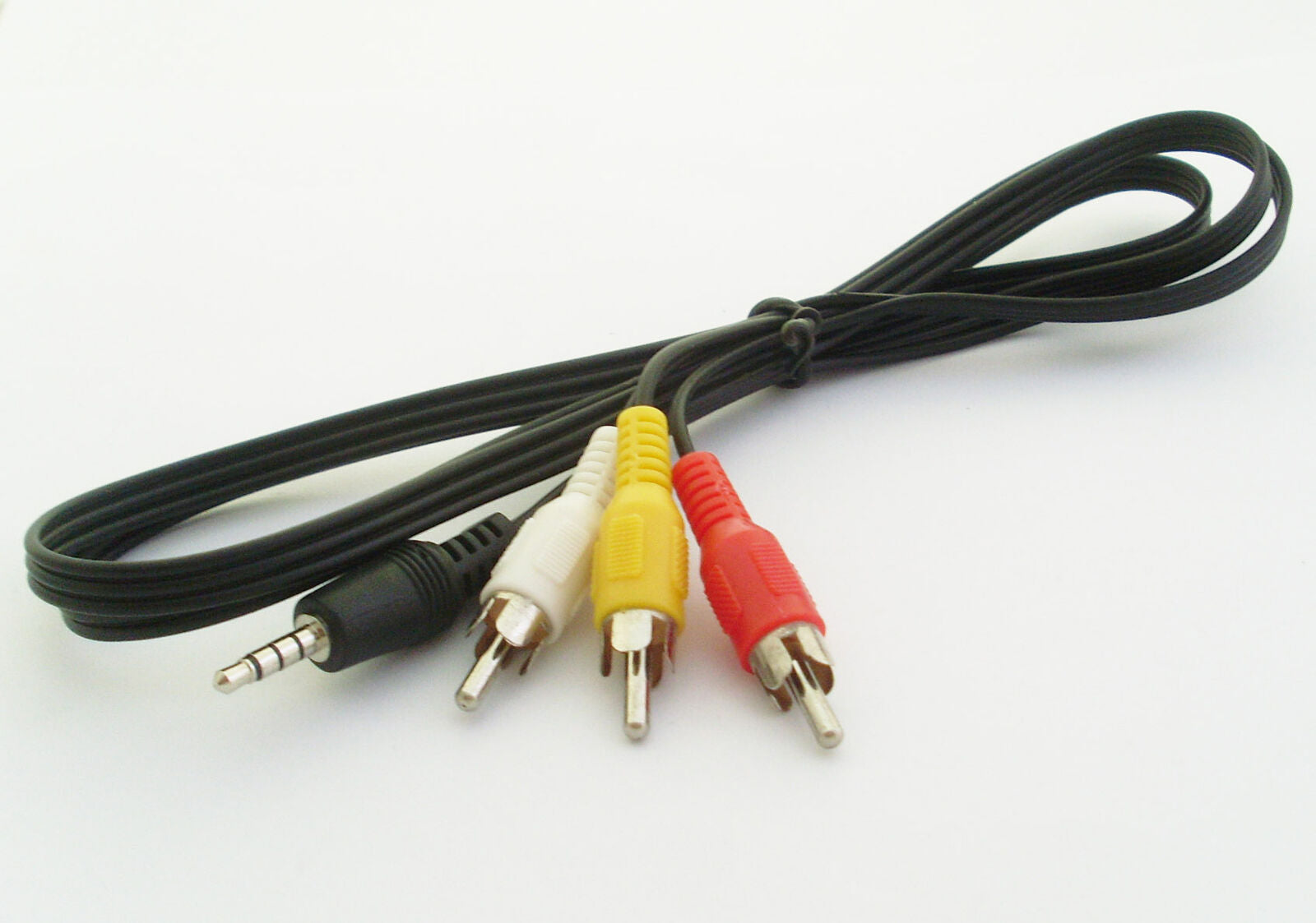 1set 1.1M 3.5mm Stereo Plug to 3 RCA Male Audio Speaker Cable M/M