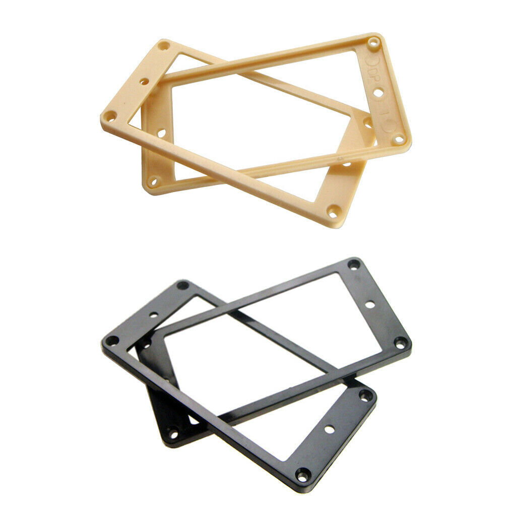 2 Pairs of Plastic Frames for Electric Guitar Pickup Rings