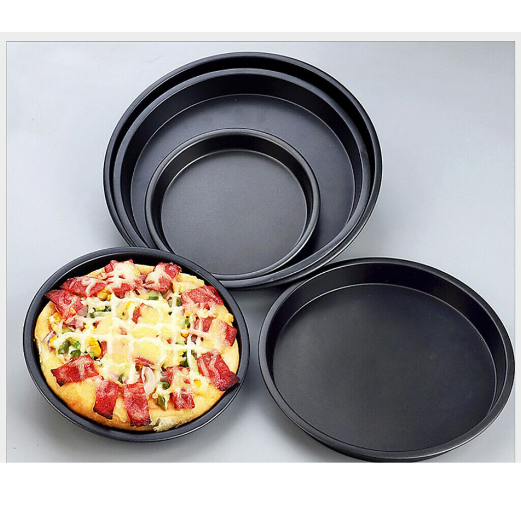 Pizza Baking Tray Cook Rack For BBQ Barbecue - Black, 6in