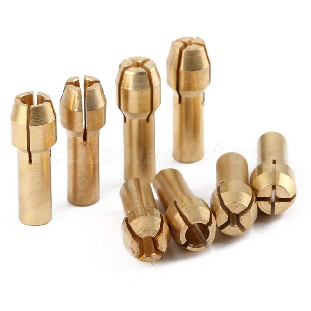 1 Set of 4 size Brass Collet Fits Dremel Pin Vise Dia: 1/25" 1/16" 3/32" 1/8"